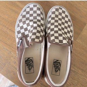 Brown Check Vans